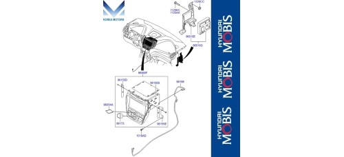 MOBIS DECK ASSY AUDIO SET FOR HYUNDAI SONATA LF 2014-17